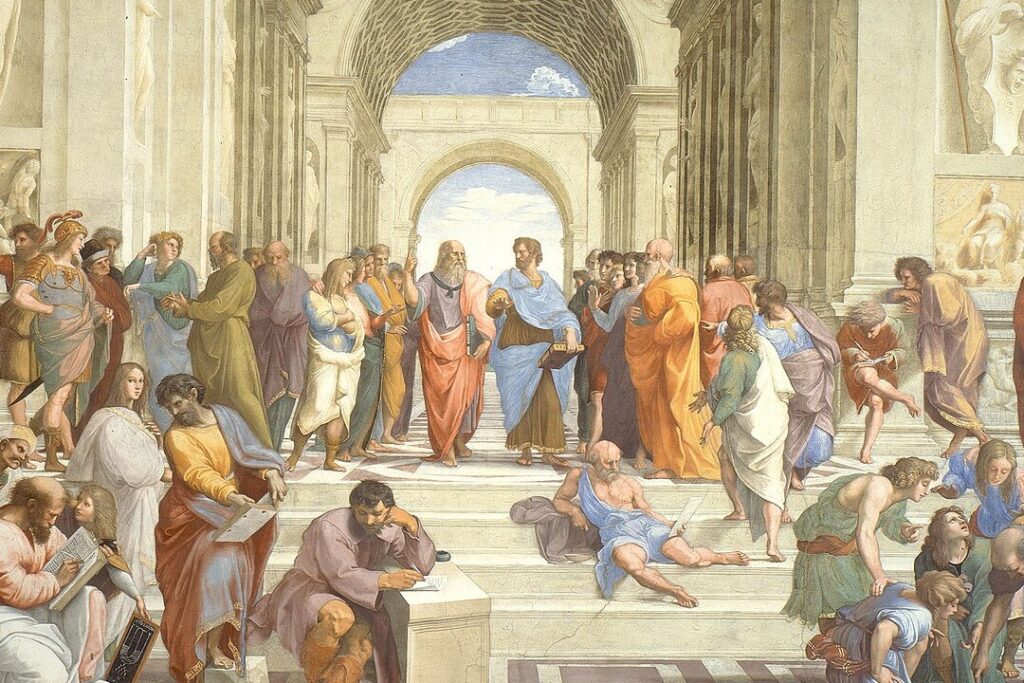 Raphael, The School of Athens: Plato and Aristotle